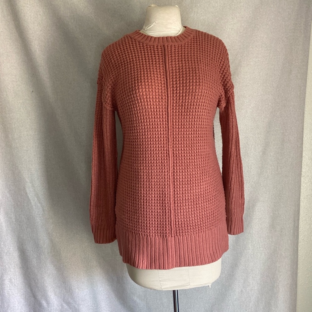 Arizona Jean Co Long Sleeve Pink Sweater Size M